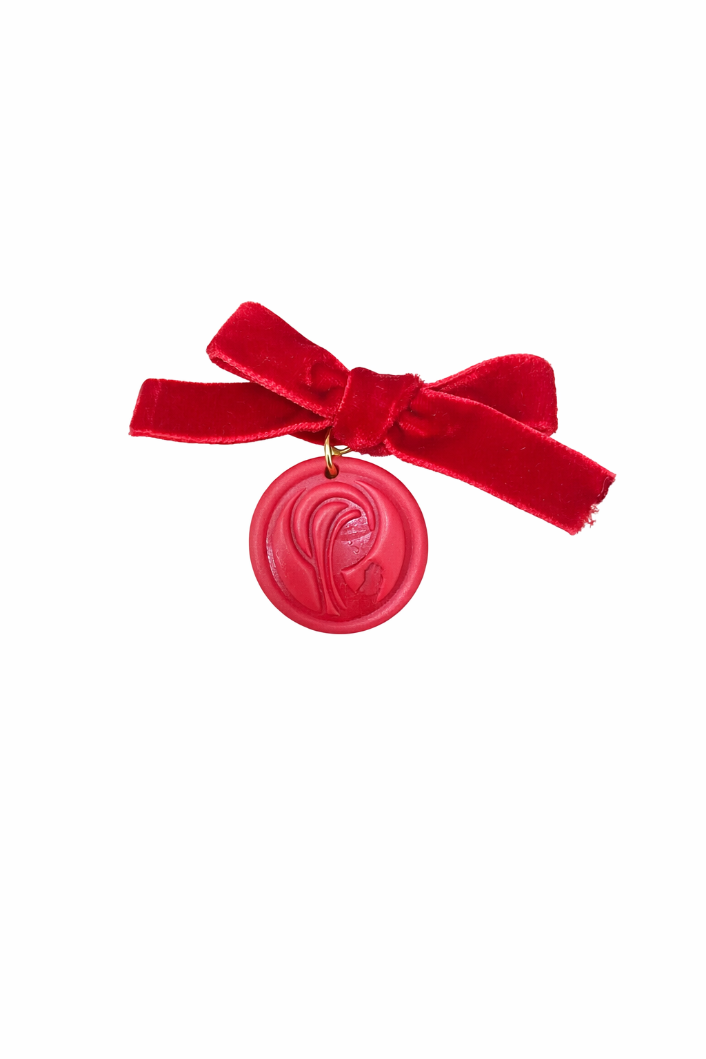 Imperdible lazo rojo