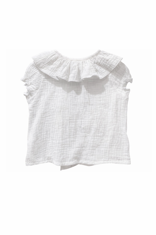 Blusa blanca con cuello